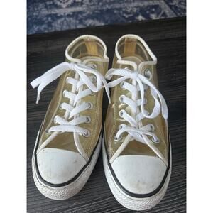 Converse 90s/Y2K Style Clear PVC Low Top Chuck Taylor Sneakers Sz. 8
